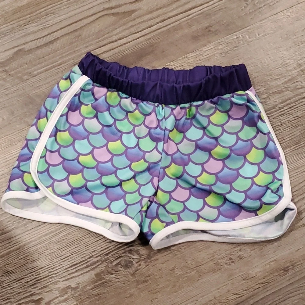 Urban Smalls FOREVER A MERMAID Matching Short & Tanktop Size 10